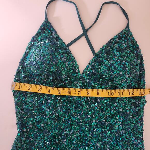 Scala Sequined Cocktail Prom Mini Dress Size 000 - Picture 6 of 7